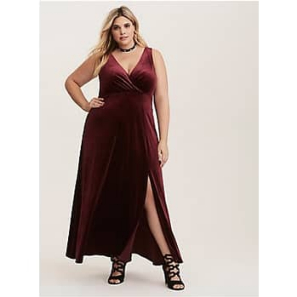 Torrid Velvet Maxi Dress